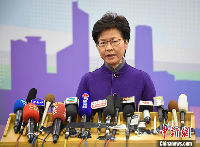 11月6日，香港特别行政区行政长官林郑月娥在北京举行媒体见面会。记者 侯宇 摄