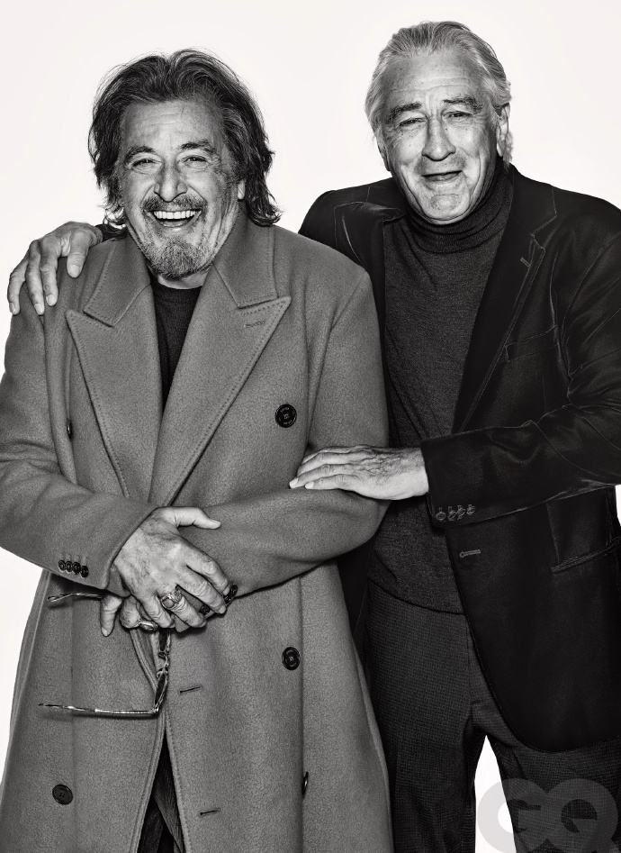 两代教父同框!罗伯特·德尼罗与阿尔·帕西诺拍写真
