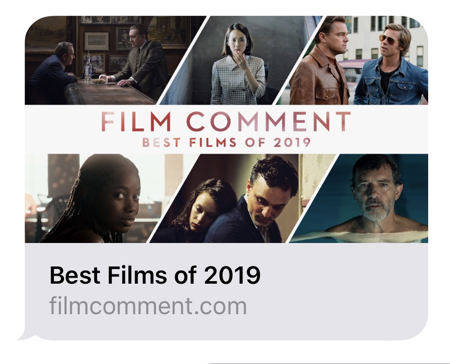 美国《电影评论》2019年十大佳片